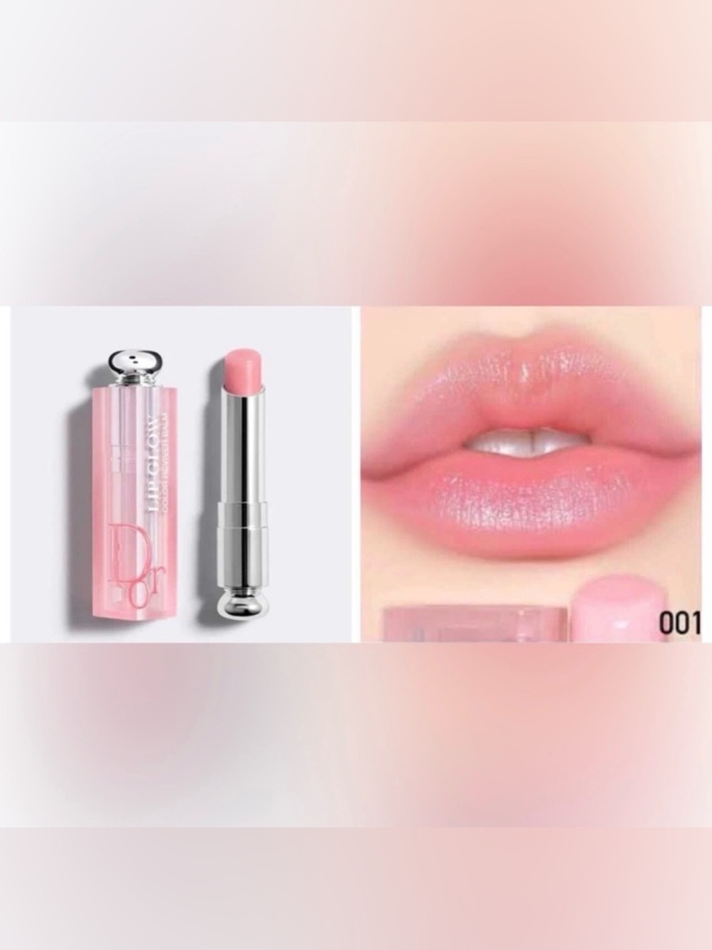 NIB DIOR ADDICT LIP GLOW #001 PINK - Picture 4 of 5